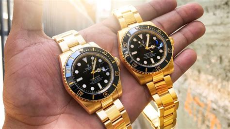 fake watch gold on ur wrist|how to identify a fake watch.